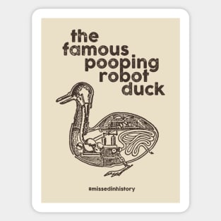 The Famous Pooping Robot Duck Sticker